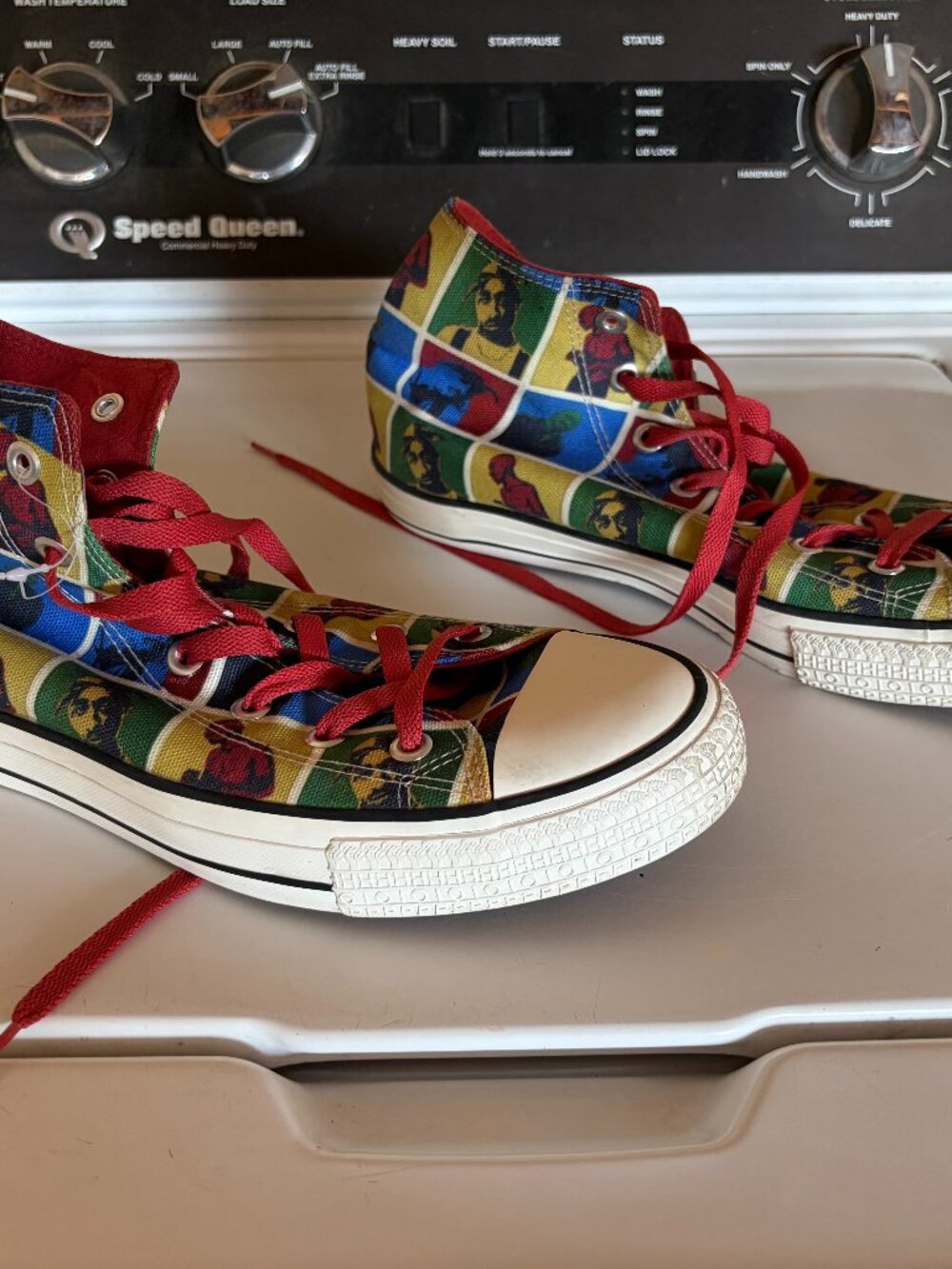 TRPL Hip Hop Wharhol Print Tupac Canvas Sneakers Men's Size 11